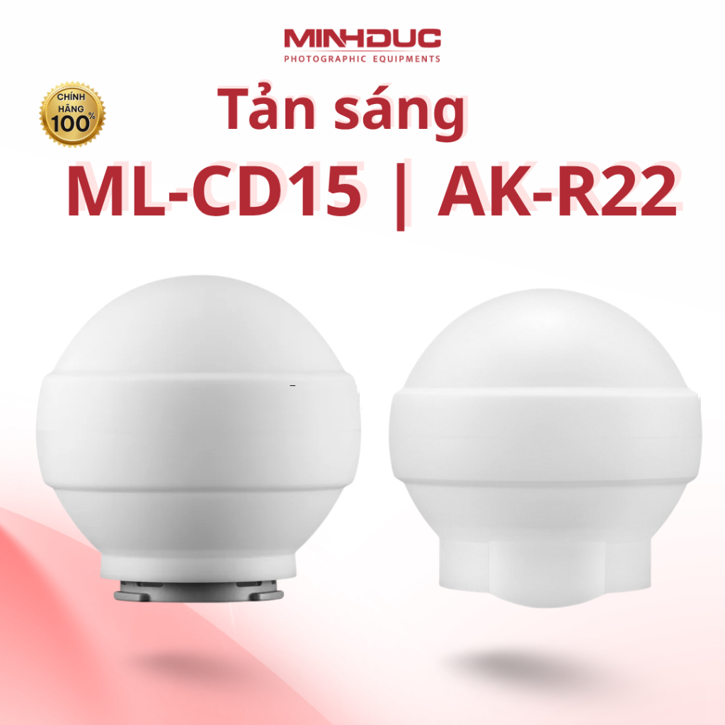 Tản sáng Godox ML-CD15, AK-R22 cho đầu đèn flash Chính hãng (Minh Đức)