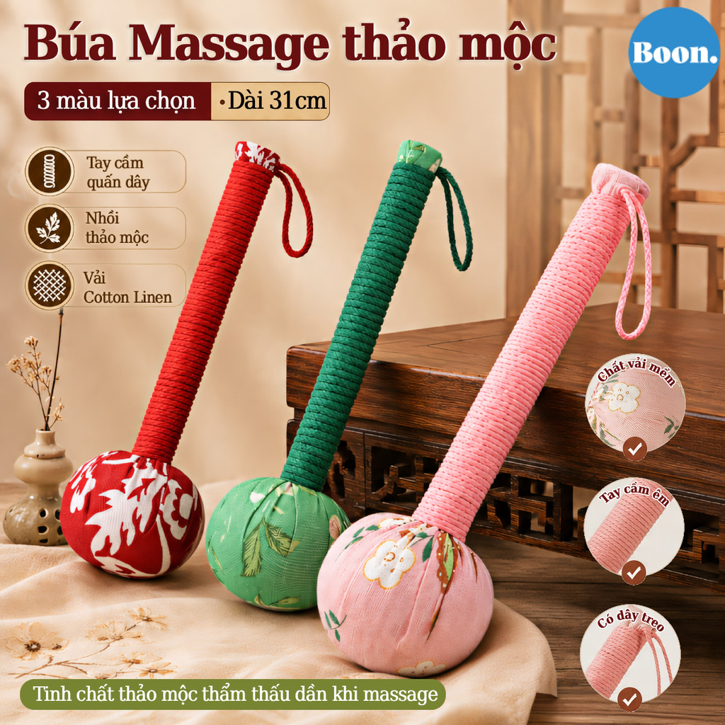 Búa Đấm Lưng Gậy Massage Ngải Cứu Đả Thông Kinh Mạch Trị Liệu Đau Nhức Cơ Thể
