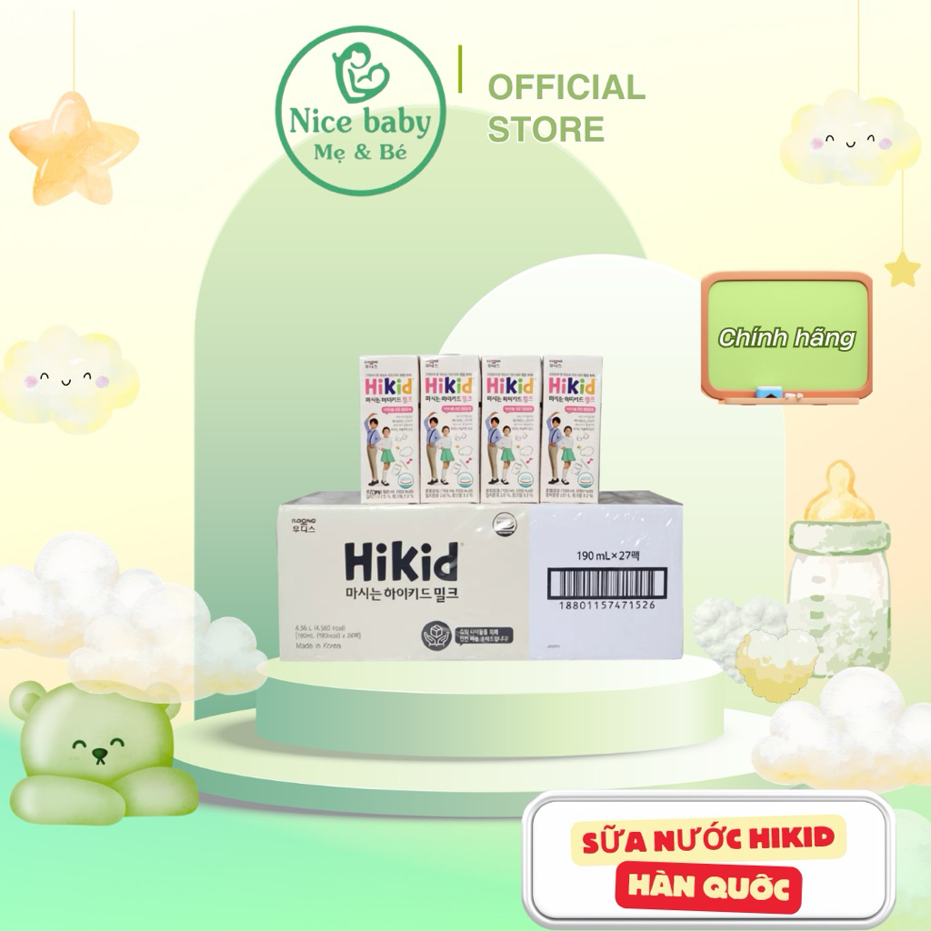 [QUÀ TẶNG]Sữa Hikid nước pha sẵn tăng chiều cao  cho trẻ từ 1 tuổi +