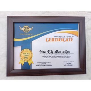 Khung ảnh treo tường A4 21x30cm mặt mica hoặc kính composite cao cấp bền đẹp