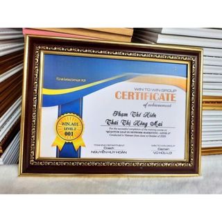 Khung ảnh treo tường A4 21x30cm mặt mica hoặc kính composite cao cấp bền đẹp
