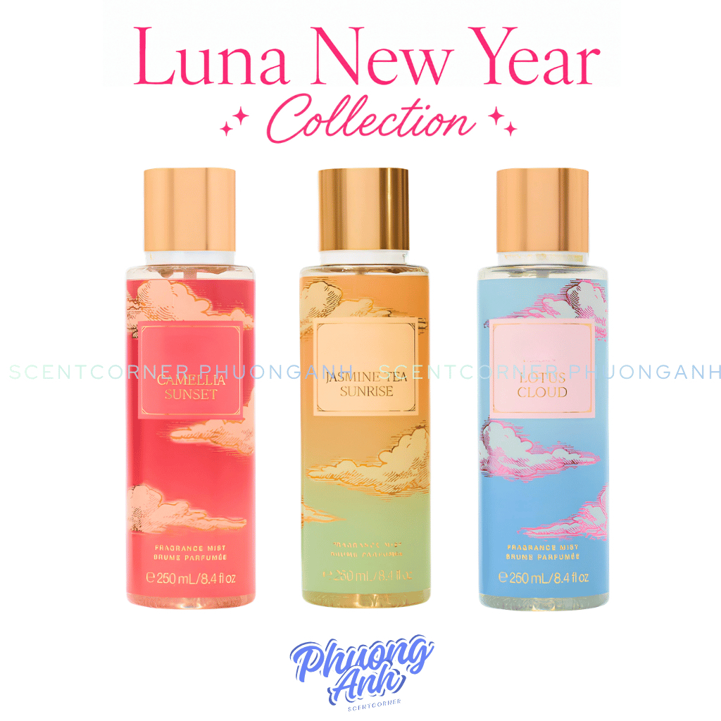 [ MINI ] Lotus Cloud | Camellia Sunset | Jasmine Tea Sunrise - Xịt thơm Body Mist