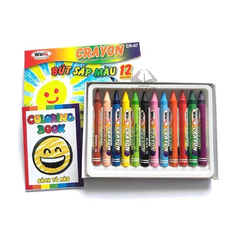 BÚT SÁP MÀU CRAYON 12 MÀU/ 18 MÀU