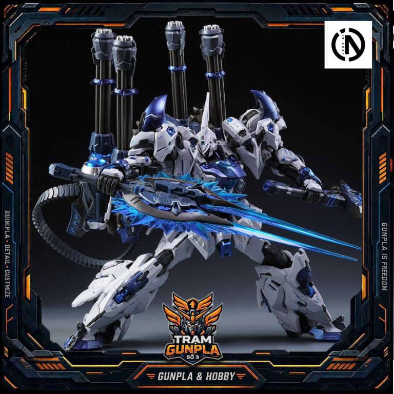 Mô Hình Lắp Ráp IN ERA+ Lizard Arctic Shark Ver Robot Gundam Tặng Kèm Base và Decal Nước Đồ Chơi Lắp