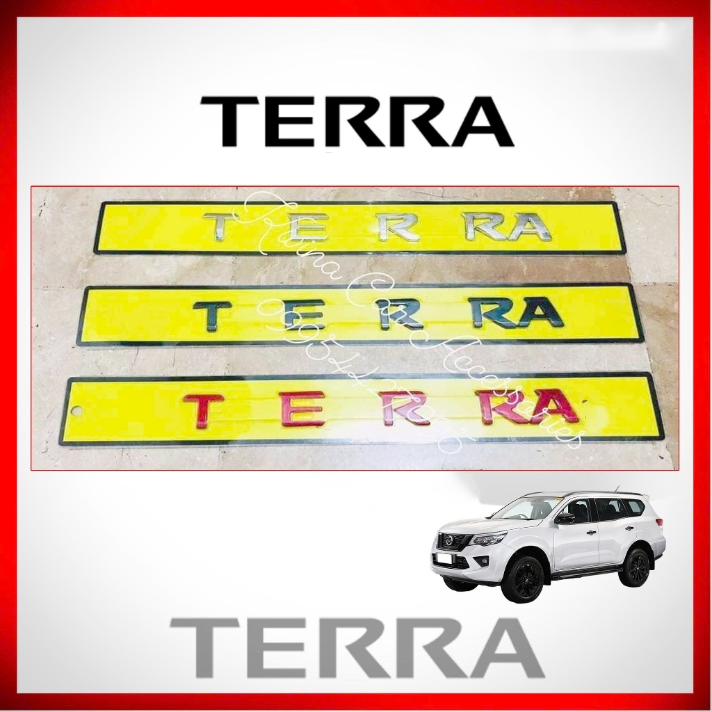 Chữ Nổi Terra Dán Viền Capo Nissan Terra - Chữ Terra Dán Capo Nissan Terra