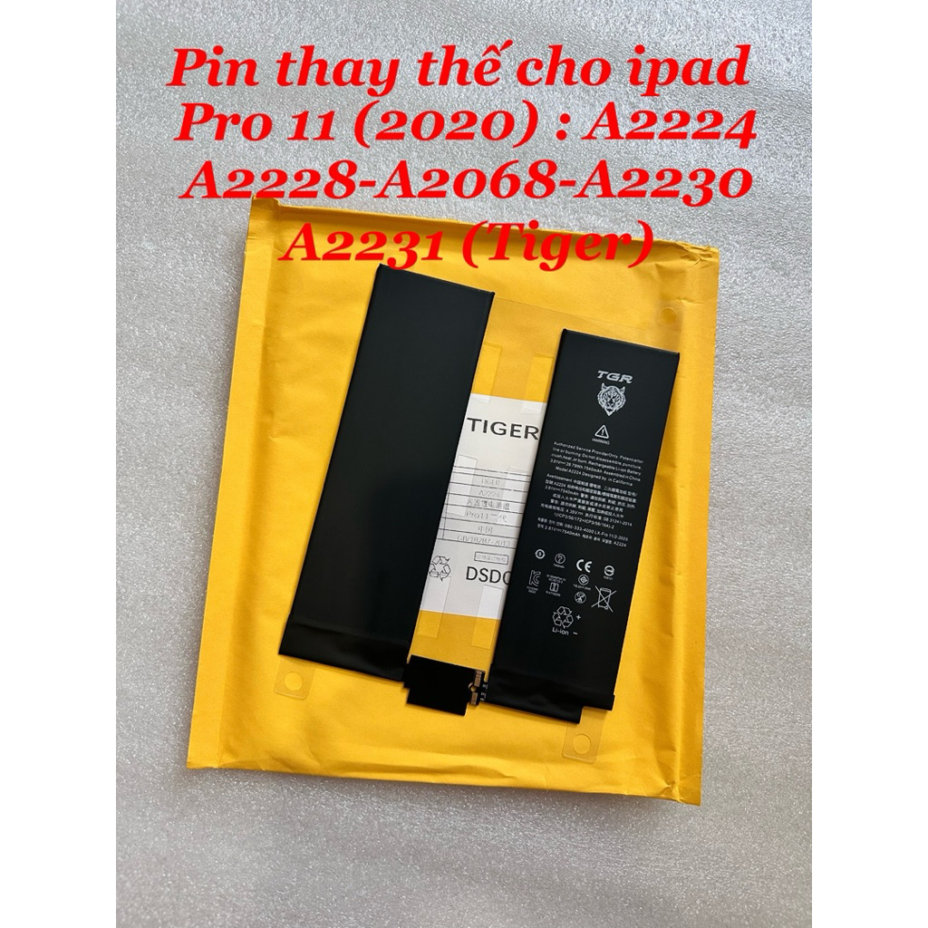 Pin iPad Pro 11 inch (2020) thế hệ 2 (Gen 2) : A2224 / A2228 / A2068 / A2230 / A2231