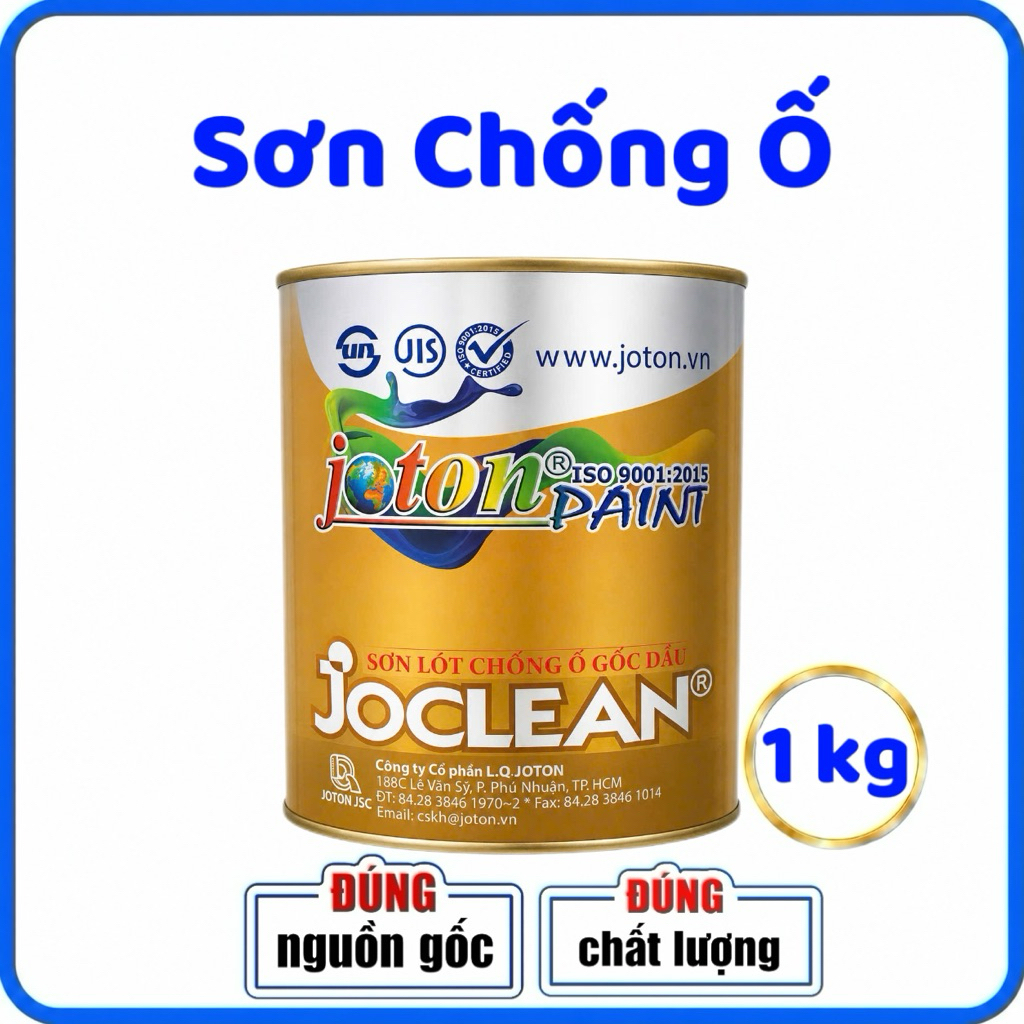 Sơn Chống Ố JOTON ( lon 1kg ) - Ngăn ngừa vết ố loang màu & Thấm ngược hiệu quả