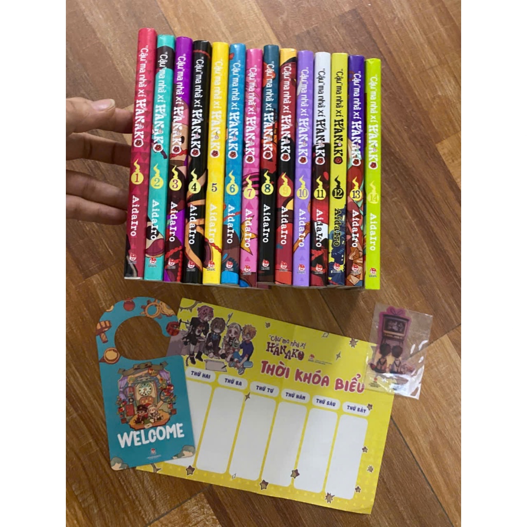 (+3pk) Bộ 14q vở Hanako cậu ma nhà xí tập 1-14 - hanako