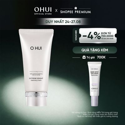 Sữa rửa mặt dưỡng trắng OHUI Extreme Bright Cleansing Foam 160ml