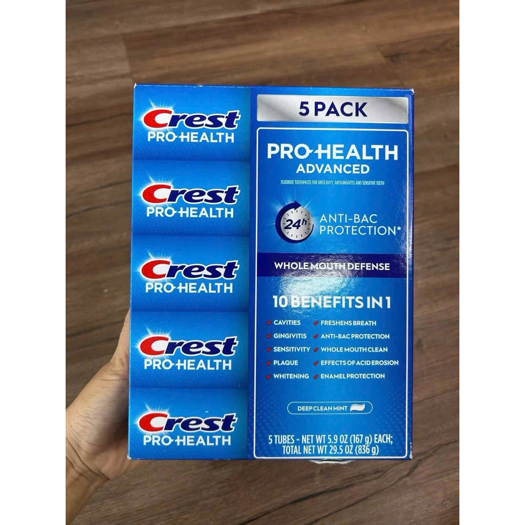 Set kem đánh răng  𝑪𝑹𝑬𝑺𝑻 𝑷𝑹𝑶 𝑯𝑬𝑨𝑳𝑻𝑯 𝑨𝑫𝑽𝑨𝑵𝑪𝑬𝑫