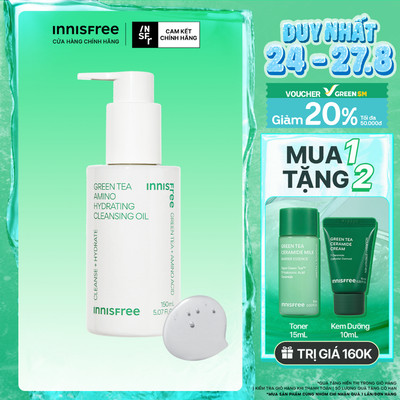 Dầu tẩy trang innisfree Green Tea Amino Cleansing Oil 150ml