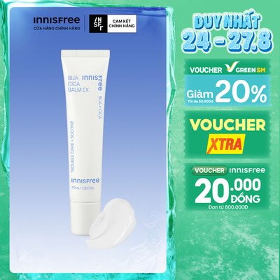 Sáp dưỡng làm dịu da innisfree Bija Cica Balm EX 40ml
