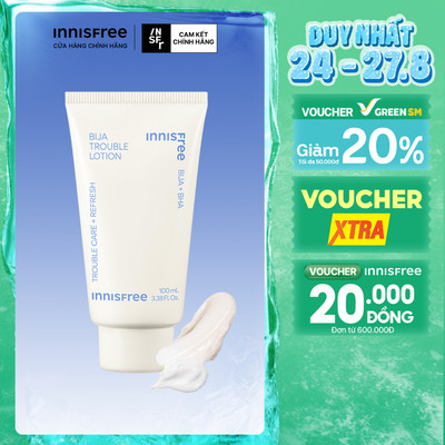 Sữa dưỡng dành cho da mụn Innisfree Bija Trouble Lotion 100ml