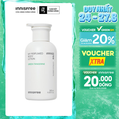 Sữa dưỡng thể hương nước hoa innisfree My Perfumed Body Lotion 330ml (New 2023)
