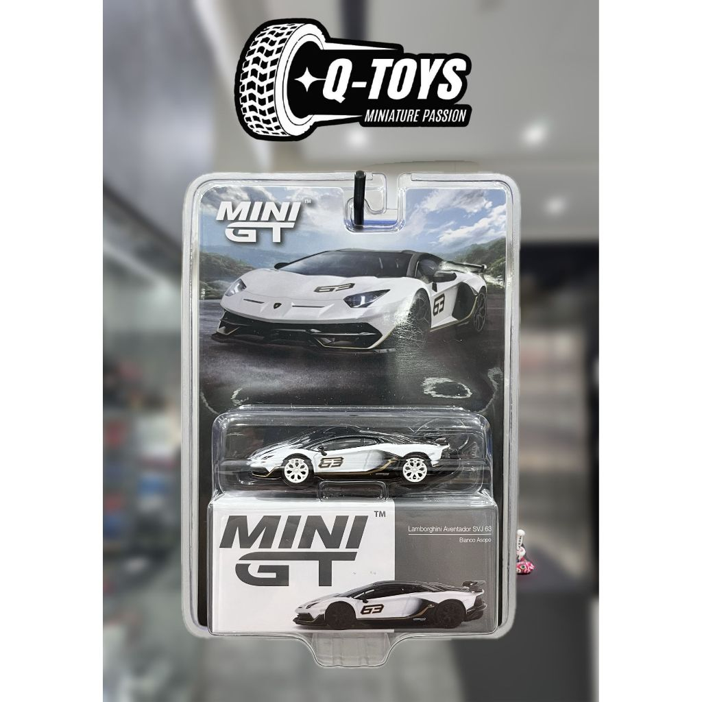 qtoys Xe mô hình MiniGT CHASE Lamborghini Aventador SVJ 63 (MGT000842) tỉ lệ 1:64