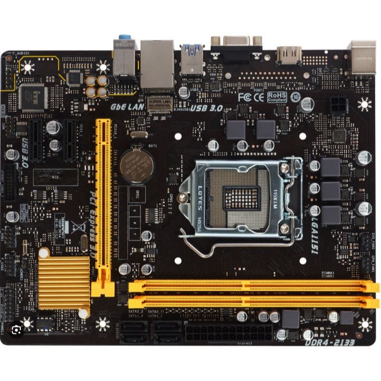 Bo Mạch Chủ Biostar H110MH PRO D4 – Main H110 Socket 1151, RAM DDR4, Hỗ Trợ Intel Core i3 i5 i7