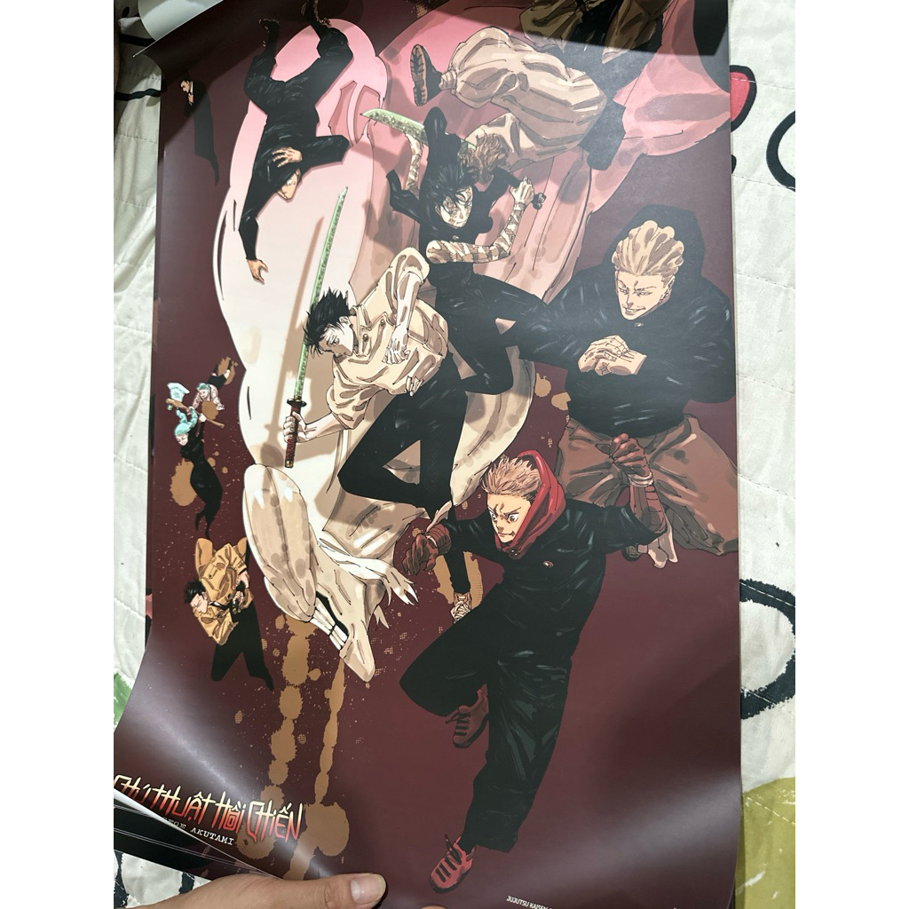 Phụ kiện manga - Poster JJK Vol 26, cuốn ống nc tránh df