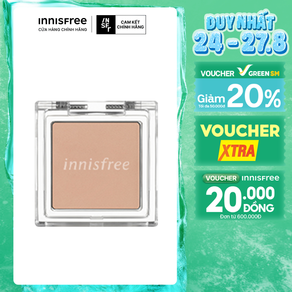 Phấn mắt dạng lì innisfree My Eyeshadow Matte 2g (màu 1-21)