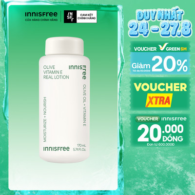 Sữa dưỡng ẩm innisfree Olive Real Lotion 170ml