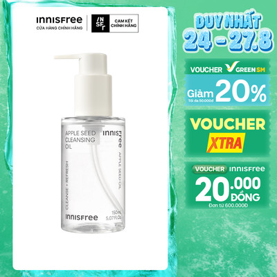 Dầu tẩy trang táo Innisfree Apple Seed Cleansing Oil 150ml