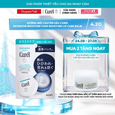 Dưỡng môi chuyên sâu Curél Intensive Moisture Care Moisture Lip Care Balm 4.2g