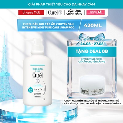 Curél dầu gội cấp ẩm chuyên sâu Intensive Moisture Care Shampoo 420ml