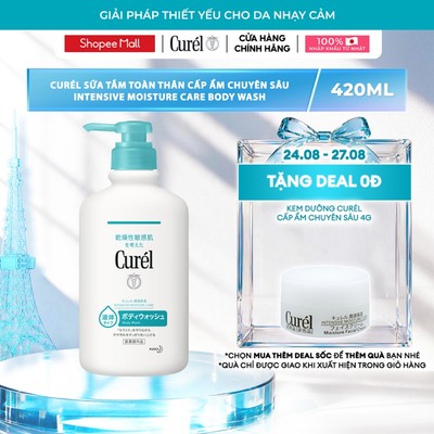 Sữa Tắm Toàn Thân Cấp Ẩm Chuyên Sâu Curel Intensive Moisture Care Body Wash 420ml