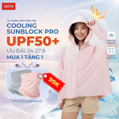 Áo chống nắng nữ cánh dơi phiên bản 2026 chất liệu cải thiến mềm mịn, mát lạnh CANIFA 6OT26S003