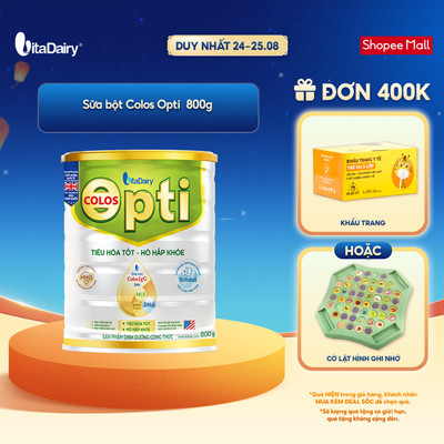 [NHIỀU GIAI ĐOẠN] Sữa bột Colos Opti cho trẻ - Hỗ trợ tiêu hoá, bổ sung dinh dưỡng - Lon 800g