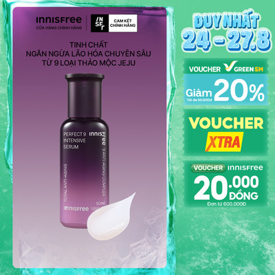 Tinh chất ngăn ngừa lão hóa chuyên sâu INNISFREE Perfect 9 Intensive Serum 50 mL