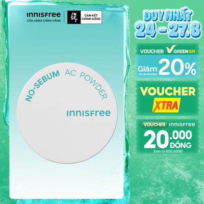 Phấn Phủ Kiềm Dầu Giữ Ẩm INNISFREE No Sebum AC Powder 5g