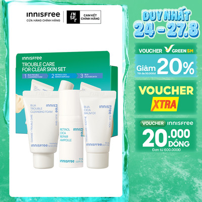 Bộ sản phẩm Trouble Care For Clear Skin Set (HSD 8/2026)