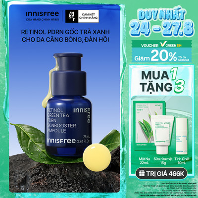 Serum Retinol PDRN tế bào gốc trà xanh cho da căng bóng, đàn hồi 25ml