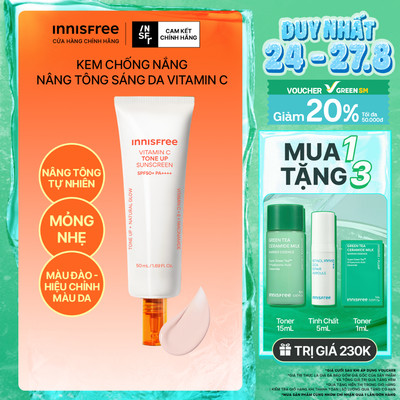 Kem chống nắng Vitamin C nâng tông sáng da SPF 50+ PA++++ 50mL