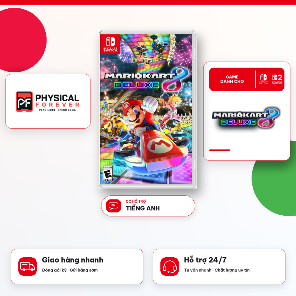 Băng Game Mario Kart 8 Deluxe Nintendo Switch