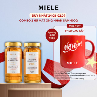 Combo 2 Hũ Mật Ong Nhân Sâm Miele 400g