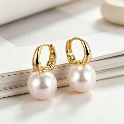 Bông Tai Ngọc Trai 12ly Tròn Đều Hoa Tai Tinh Tế, Sang Trọng - Ngọc Trai Trường Thịnh