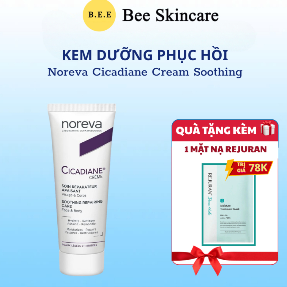 [HÀNG CÔNG TY] Kem Dưỡng Noreva Cicadiane Cream Soothing Repairing Care Dưỡng Ẩm, Làm Lành, Phục Hồi