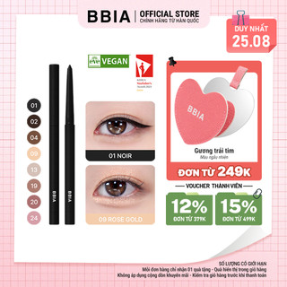 Kẻ mắt dạng gel thuần chay, chống nước tuyệt đỉnh BBIA Last Auto Gel Eyeliner 0.3g