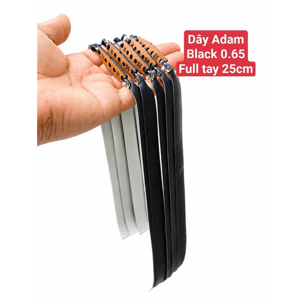 01 ADAM Full tay-com bo 5 dây 10 dây adam black full tay dài 25cm dây kháng lực cột da nâu chữ tàu