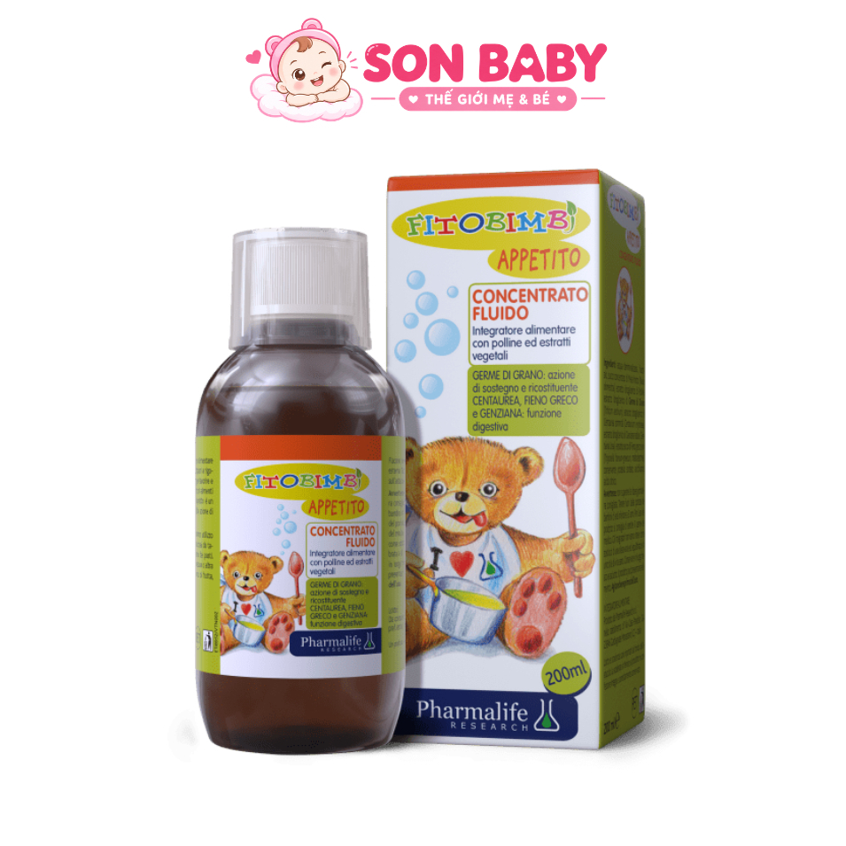 Siro Ăn Ngon Fitobimbi Appetito 200ml Nhập Khẩu Ý Giúp Bé Ăn Ngon Tăng Cân - SON BABY