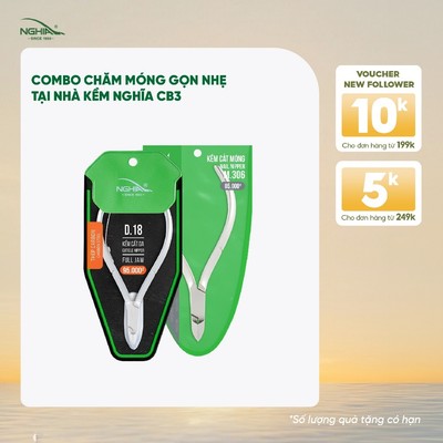 Combo Chăm Móng Gọn Nhẹ Tại Nhà Kềm Nghĩa CB03