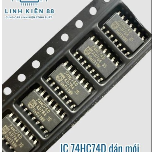 10 con 74HC74D 74HC74 dán Sop-14 mới