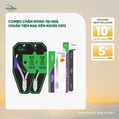 Combo Chăm Móng Tại Nhà Chuẩn Tiệm Nail Kềm Nghĩa CB13