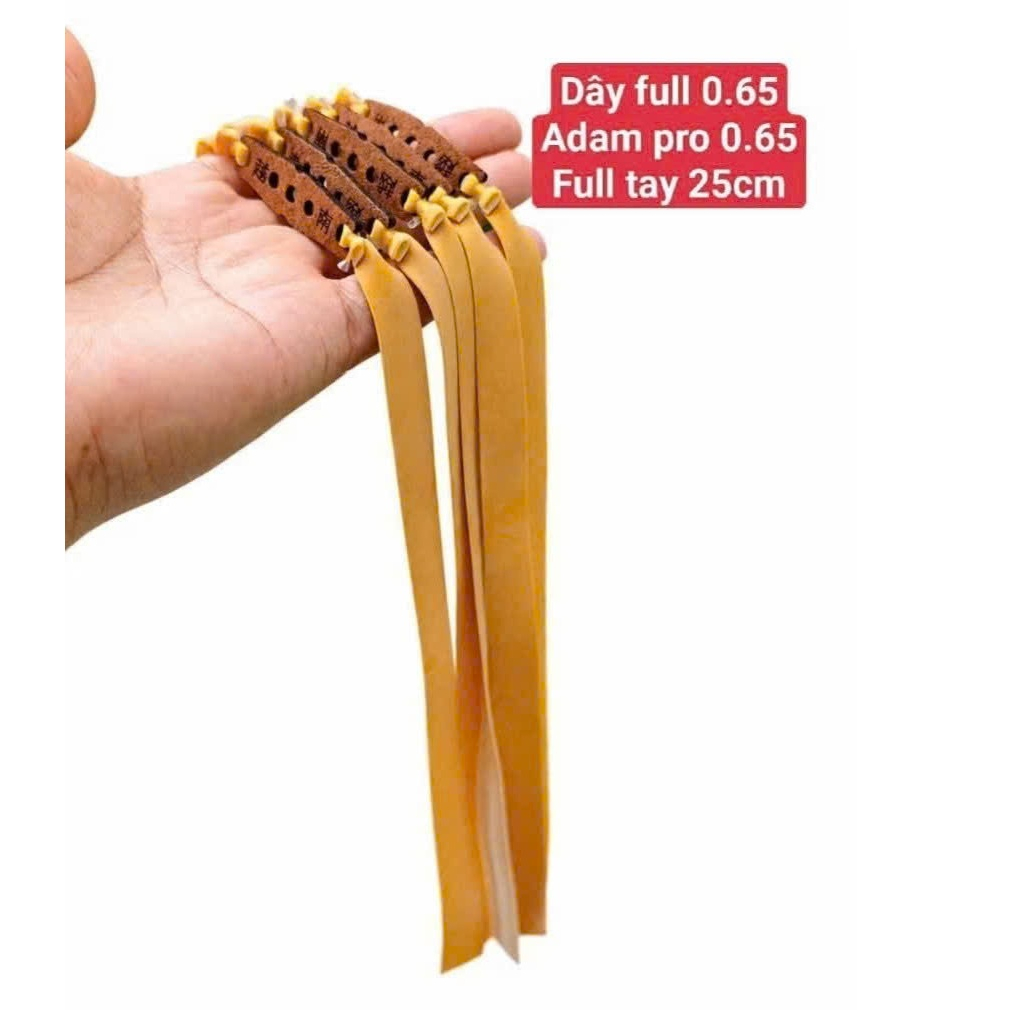 01 ADAM Full tay-com bo 5 dây 10 dây adam PRO full tay dài 25cm dây kháng lực cột da nâu chữ tàu