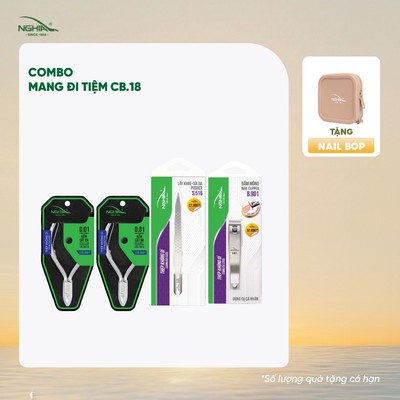 Combo Làm Nail Tiện Lợi Mang Đi Tiệm Kềm Nghĩa CB18