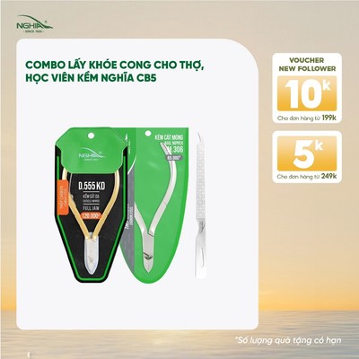 Combo Dụng Cụ Làm Nail Dành Cho Thợ, Học Viên Kềm Nghĩa CB05