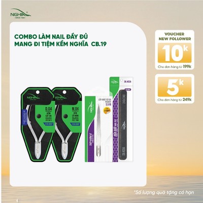 Combo Làm Nail Đầy Đủ Mang Đi Tiệm Kềm Nghĩa CB19