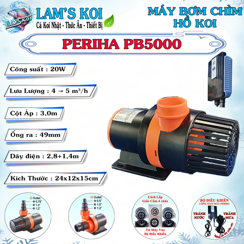 Máy bơm chìm PERIHA PB Series (bơm đẩy) 5000 - 14000