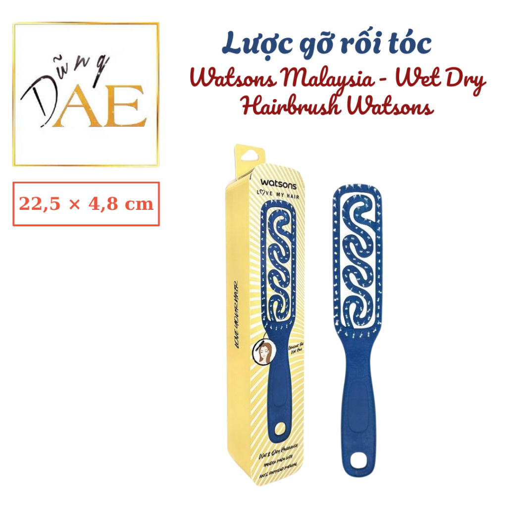 Lược Gỡ Rối, Giảm Rụng Tóc Watsons Malaysia - Wet Dry Hairbrush Watsons